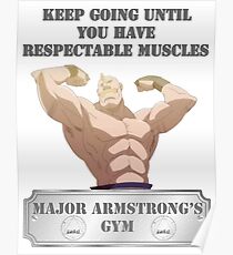 Major Alex Armstrong's GYM Poster