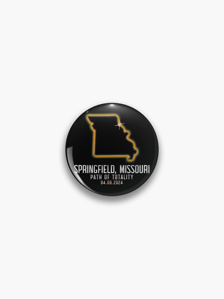 Thumbnail 1 von 3, Button, Springfield Missouri Totality 4.8.24 Total Solar Eclipse Gear designt und verkauft von DynamicDesign.
