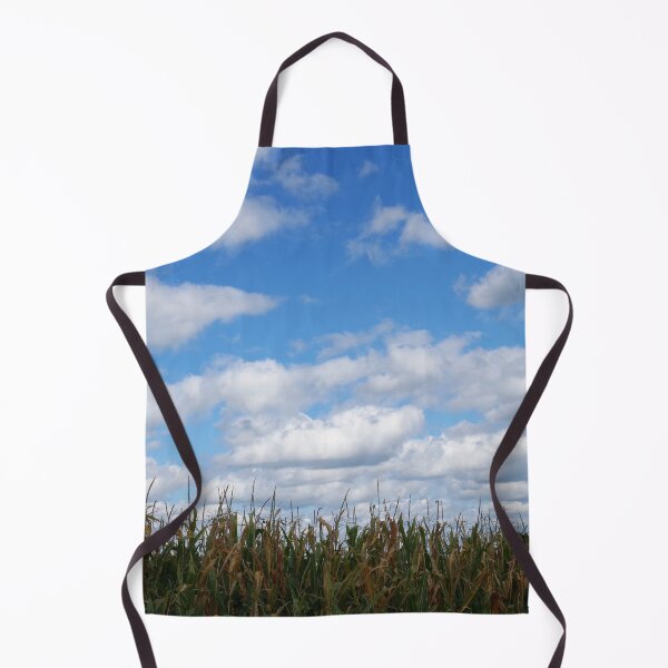 Item preview, Corn field in autumn with "popcorn" clouds designed and sold by rvjames.