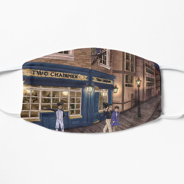 Gilly outside the Two Chairmen alehouse Mask