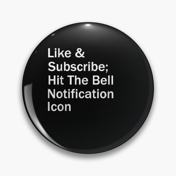Item preview, Like Subscribe Hit Bell Notification Icon Influencer designed and sold by shirleyfinley.