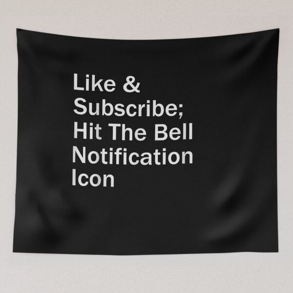Item preview, Like Subscribe Hit Bell Notification Icon Influencer designed and sold by shirleyfinley.