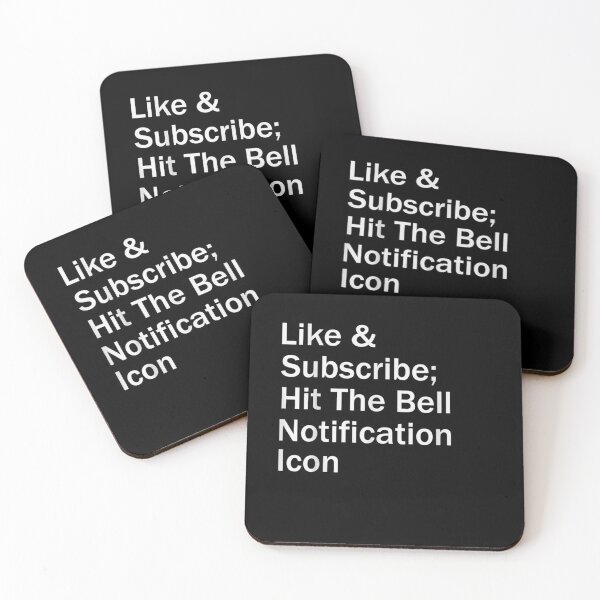 Item preview, Like Subscribe Hit Bell Notification Icon Influencer designed and sold by shirleyfinley.