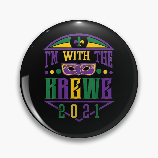 Item preview, Funny Mardi Gras I'm With The Krewe 2021 Squad Costume designed and sold by shirleyfinley.