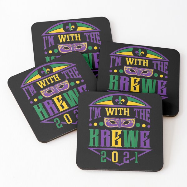 Item preview, Funny Mardi Gras I'm With The Krewe 2021 Squad Costume designed and sold by shirleyfinley.