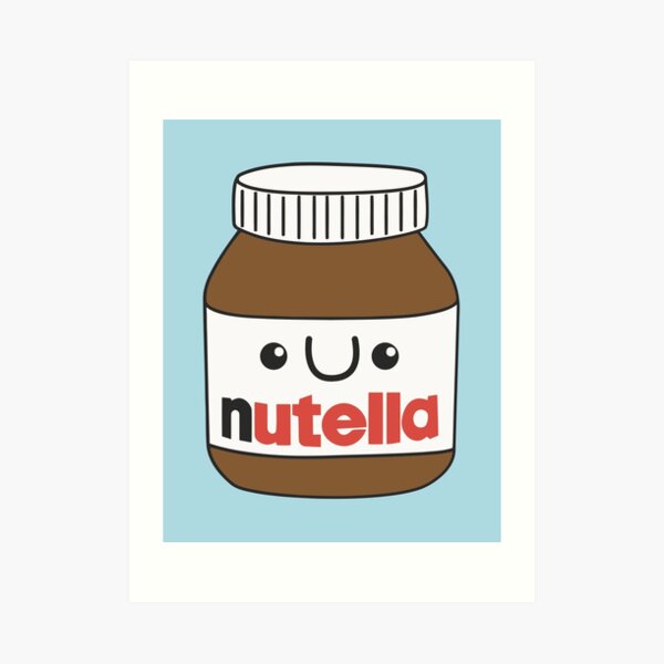 Süß Ausmalbilder Kawaii Nutella / Kunstdrucke: Kawaii Nutella
