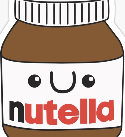 Kawaii Nutella: Stickers | Redbubble