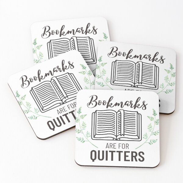 Item preview, Bookmarks are for Quitters designed and sold by beautynherbooks.