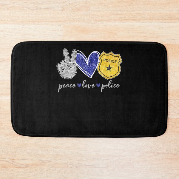 Item preview, Peace Love Police Peace Hand Sign Police Officer Gifts designed and sold by shirleyfinley.