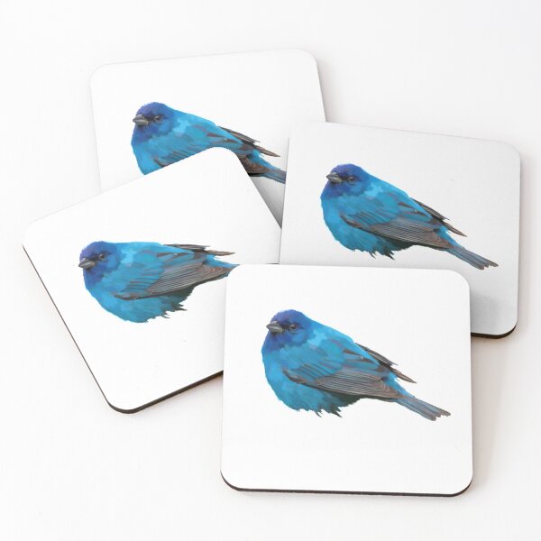 Item preview, Indigo Bunting Bird Art designed and sold by Jennifer Ackerman.