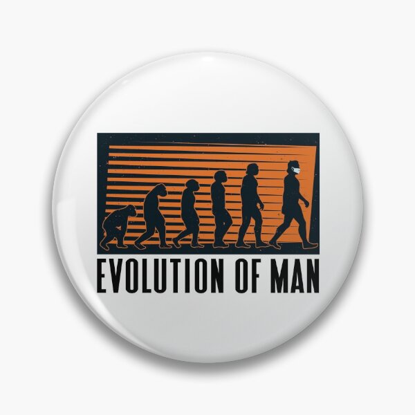Item preview, Evolution Of Man Wearing A Mask Social Distancing Mask Gear designed and sold by DynamicDesign.