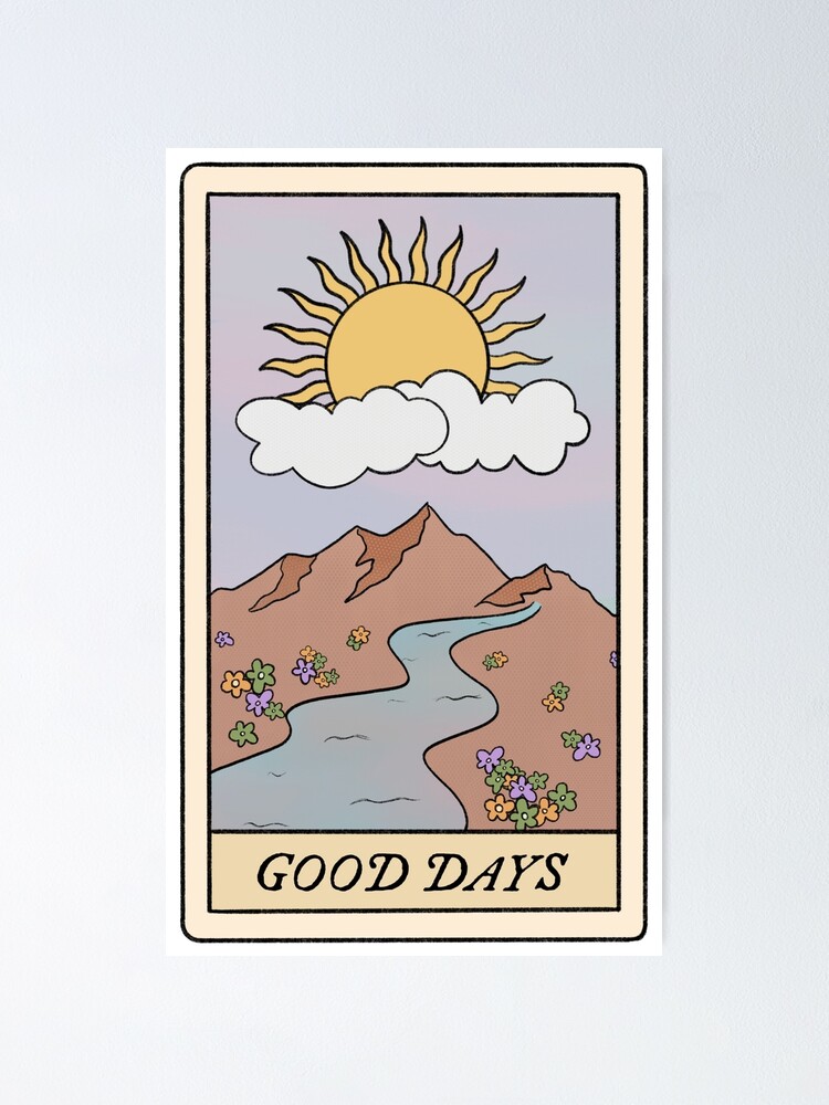 Alternate view of good days sza tarot card Poster