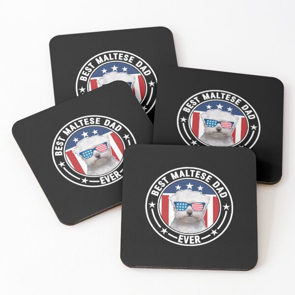 Item preview, Best Maltese Dad Ever American Flag designed and sold by MarleneYost.