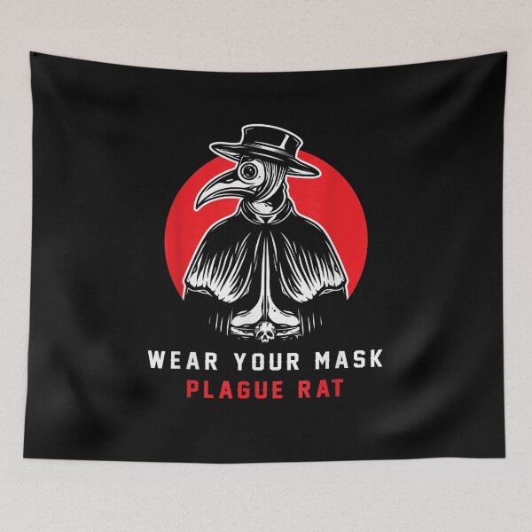 Item preview, Wear Your Mask Plague Rat Virus Spreader Plagues Doctor designed and sold by shirleyfinley.