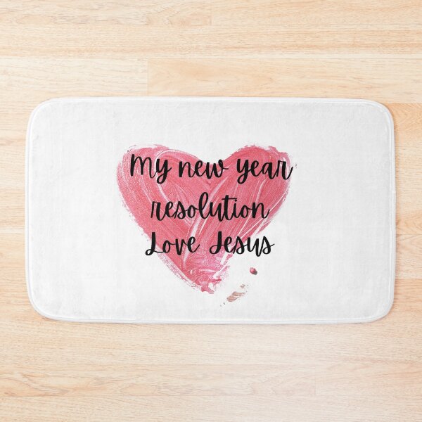 Item preview, My New Year Resolution Love Jesus Heart  designed and sold by Calebchc.