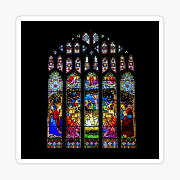 Stained Glass Window 2 Sticker For Sale By Dennissimcott Redbubble