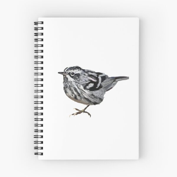 Item preview, Arte de pájaro curruca en blanco y negro designed and sold by Jennifer Ackerman.