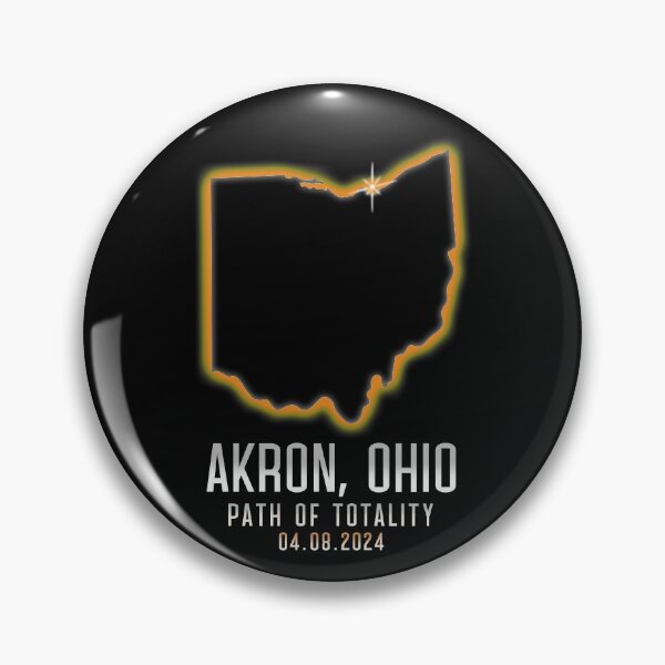 Artikelvorschau, Akron Ohio Path Of Totality 4.8.24 Total Solar Eclipse Gear entworfen und verkauft von DynamicDesign.