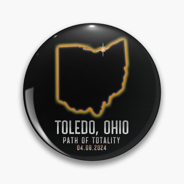Artikelvorschau, Toledo Ohio Path Of Totality 4.8.24 Total Solar Eclipse Gear entworfen und verkauft von DynamicDesign.