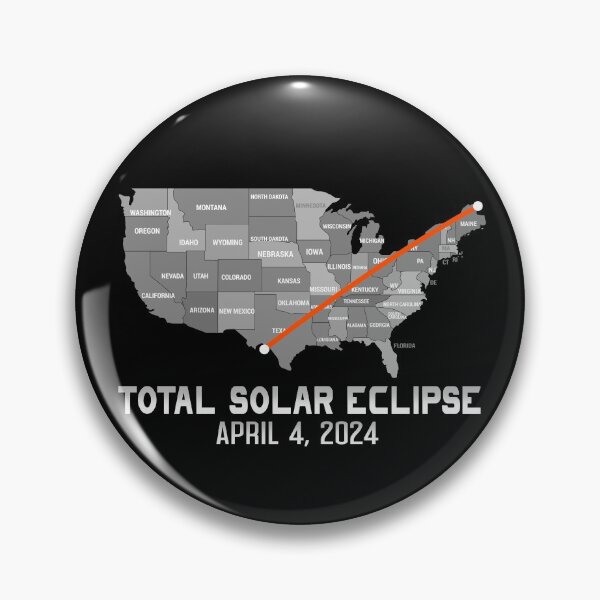 Artikelvorschau, Total Solar Eclipse 4 8 2024 American Map Path Of Totality Gear entworfen und verkauft von DynamicDesign.