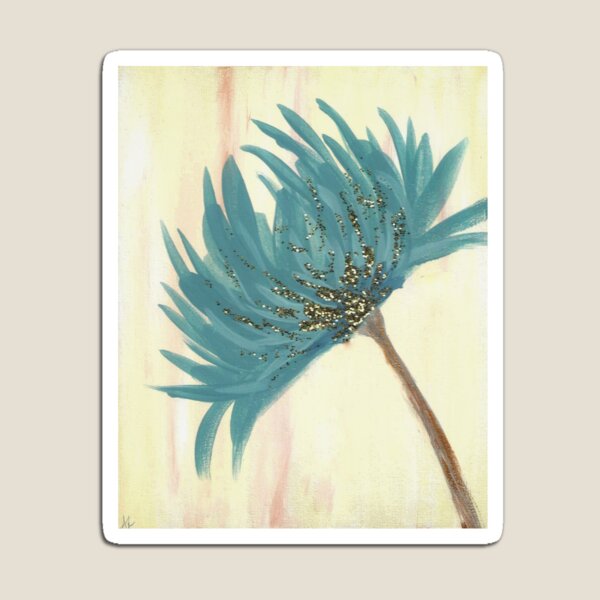 Blue Chrysanthemum Magnet