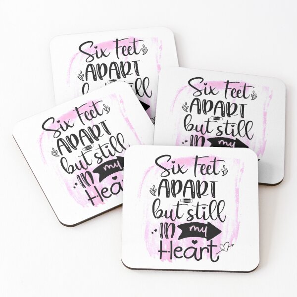 Item preview, Six Feet Apart But Still in My Heart -Pandemic- Valentine in Quarantine  designed and sold by younghopes.