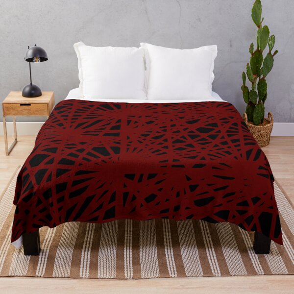 Item preview, Black with Red webbed lines abstract designed and sold by Tranquilarrow.