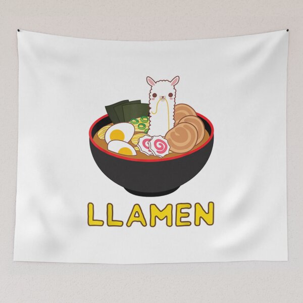 Item preview, Llamen Llama Ramen Noodle Japanese Anime Kawaii Gift  designed and sold by malino228.