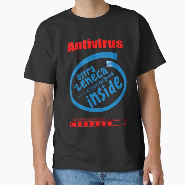 Item preview, ANTIVIRUS ASTRA ZENECA VACCINE INSIDE designed and sold by Tshirtsearch.