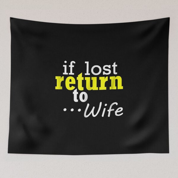Item preview, Mens Funny If Lost Return to Wife Husband Wedding Gift designed and sold by Laren-Fashion.