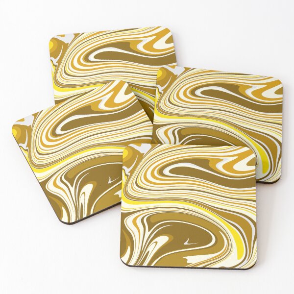 Item preview,   Yellow And Gold Marble Pattern Abstract Background- Liquid art designed and sold by shivani21061993.