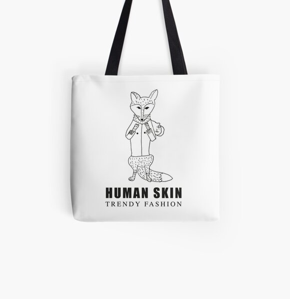 Moda Humana Moda Moda Fox / Zorro Bolsa estampada de tela