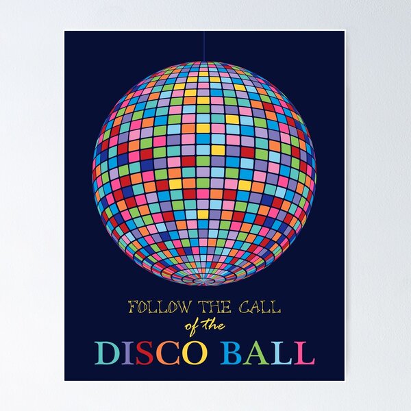 Disco ball Poster for Sale by flinning