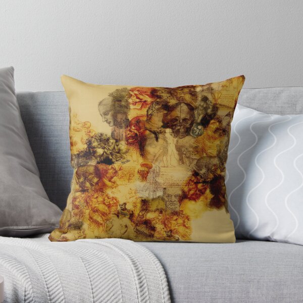 Leonardo da Vinci Throw Pillow