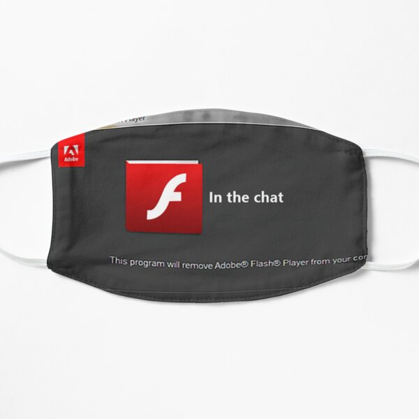 F in the chat meme Flat Mask