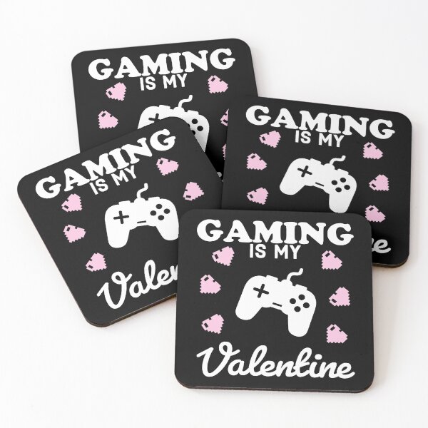 Item preview, Gaming Is My Valentine with Hearts - Funny Valentines Day - Gamer Girl designed and sold by AnyKitty.
