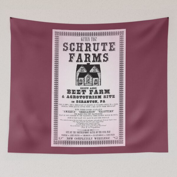 Item preview, Schrute Farms Poster - The Office - Beet Stained designed and sold by LordRivers.