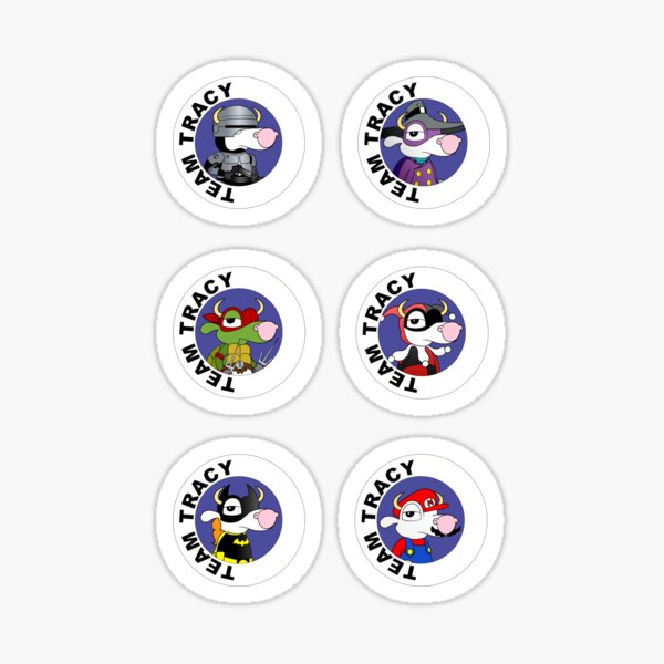 Team Tracy - 6 Stickers Sticker