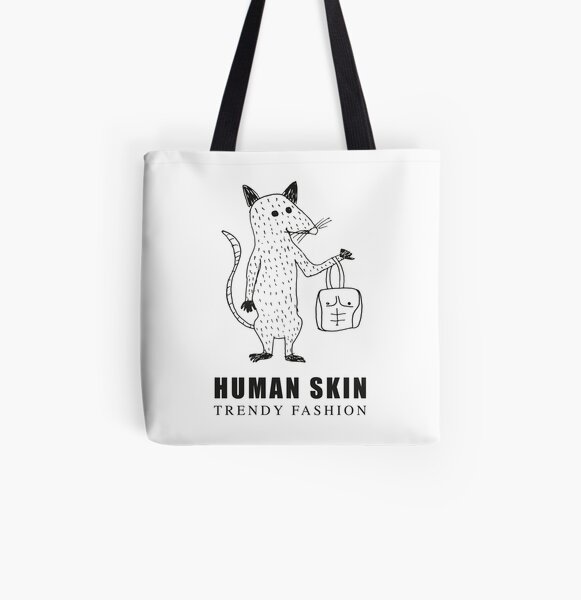 Moda Humana Moda Moda Opposum / Zarigüeya Bolsa estampada de tela
