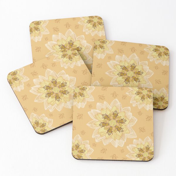 Item preview, Bees and Flowers - Summer Yellow Color Palette designed and sold by Sketchbook Designs.
