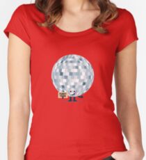 Camiseta entallada de cuello redondo Edificio de personajes - ¿No me llevarás a, Funky Town