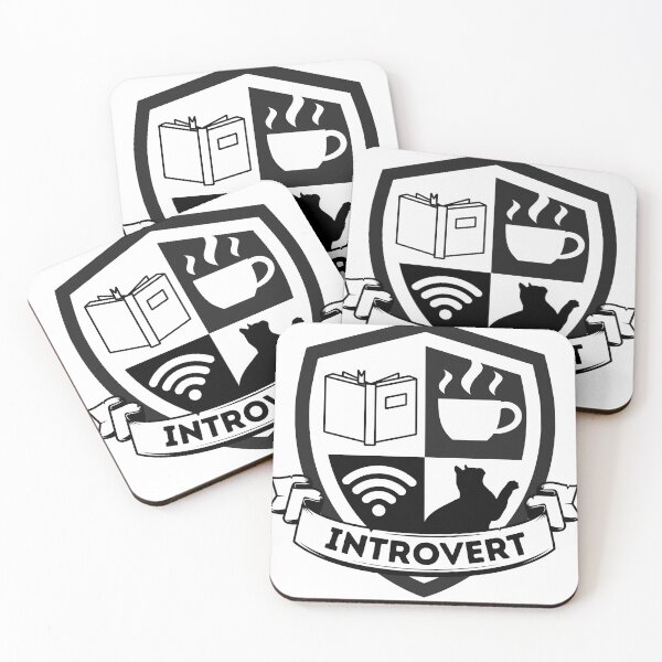 Item preview, Introverts Coat Of Arms designed and sold by Dollfacedesign.