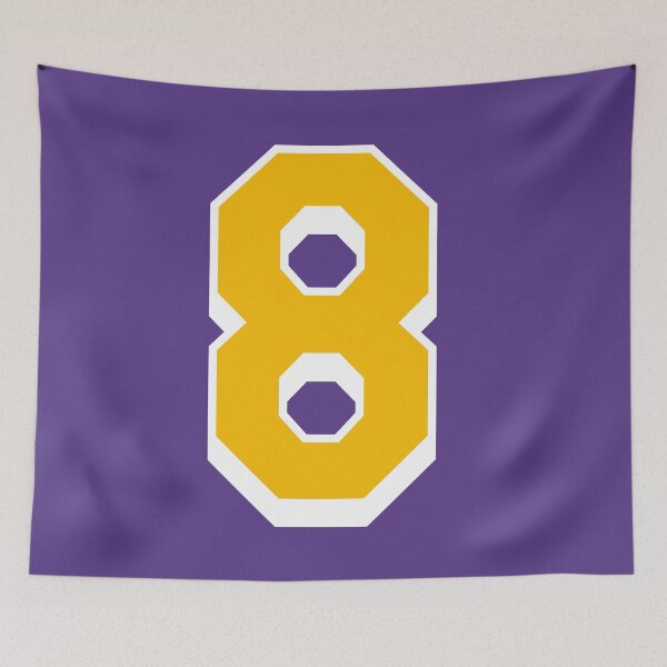 Item preview, 8 Yellow Number Eight Purple Basketball Jersey designed and sold by elhefe.