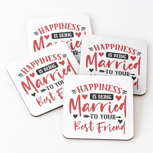Item preview, Happiness is being married to your best friend valentines day  designed and sold by Dream Imagine Create ..