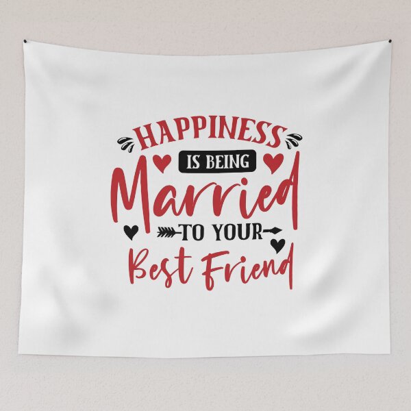 Item preview, Happiness is being married to your best friend valentines day  designed and sold by Dream Imagine Create ..