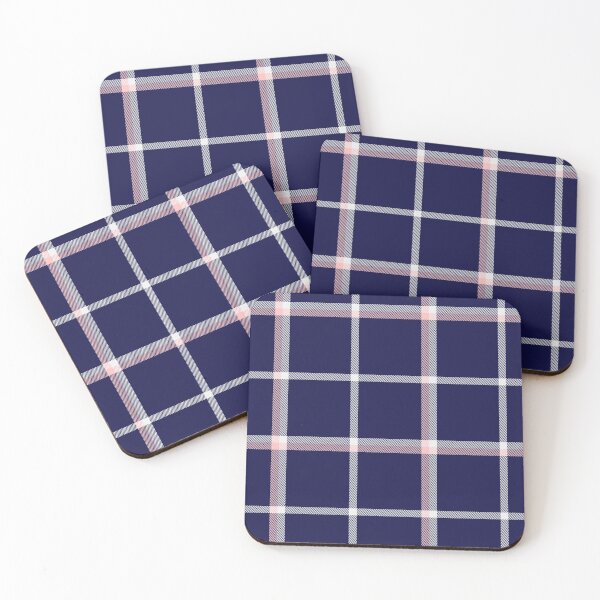 Artikelvorschau, Pink Navy Plaid Tartan Textured Pattern entworfen und verkauft von Siu-Hong Mok.