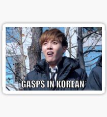 Korean Gasp Meme Sticker