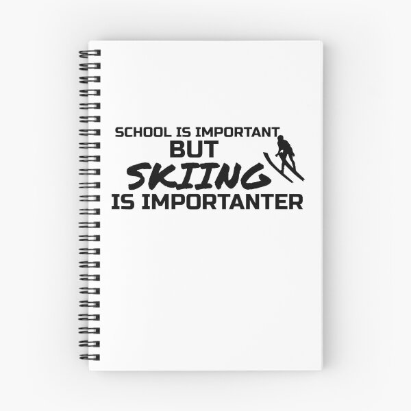 Item preview, School Is Important But Skiing Is Importanter funny gifts for skiers - skiing lovers designed and sold by 0umStore.