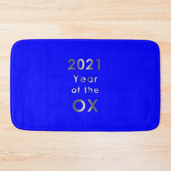 Item preview, 2021 Year of the Ox - Metal on Blue - Text Only designed and sold by KLP-Magick.