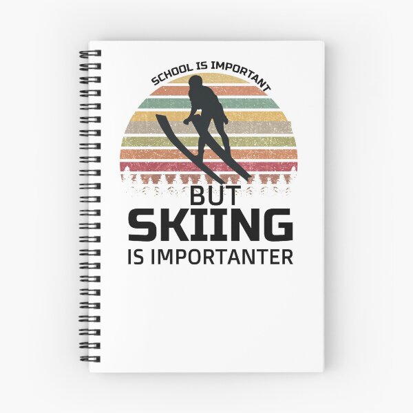 Item preview, School Is Important But Skiing Is Importanter funny gifts for skiers - skiing lovers designed and sold by 0umStore.
